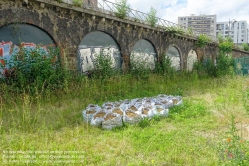 Viennaslide-05387053 Der Chemin de Fer de Petite Ceinture (Kleine Ringbahn) war eine 32 Kilometer lange, Paris umrundende Eisenbahnstrecke, die ab 1852 die in der Stadt gelegenen Endbahnhöfe miteinander verband. Sie verlief innerhalb der Stadtgrenze weitgehend entlang der Thiersschen Stadtbefestigung, einer Mitte des 19. Jahrhunderts errichteten Verteidigungsanlage, da sie auch militärischen Zwecken dienen sollte. Seit 1934 großenteils stillgelegt, sind ihre reichlich verbliebenen Gleise und Bahnhöfe seit Jahrzehnten Gegenstand von Debatten über Bebauung oder Bewahrung.