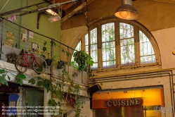 Viennaslide-05387530 Paris, Restaurant La Recyclerie im ehemaligen Bahnhof Ornano - Paris, Bar/Restaurant La Recyclerie in former Train Station Ornano