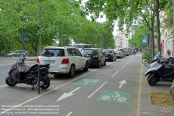 Viennaslide-05390043 Paris, Radstreifen - Paris, Bicycle Lane