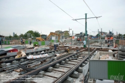 Viennaslide-05391005 Paris, Straßenbahnbaustelle in Saint-Denis - Paris, Tramway Construction in Saint-Denis