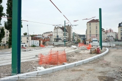 Viennaslide-05391014 Paris, Straßenbahnbaustelle in Saint-Denis - Paris, Tramway Construction in Saint-Denis