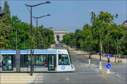 Viennaslide-05393693 Paris, Avenue Foch, Arc de Triomphe, Straßenbahnlinie T3b // Paris, Avenue Foch, Arc de Triomphe, Tramway Line T3b