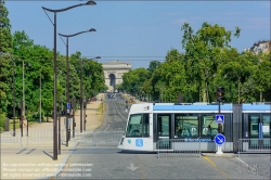 Viennaslide-05393694 Paris, Avenue Foch, Arc de Triomphe, Straßenbahnlinie T3b // Paris, Avenue Foch, Arc de Triomphe, Tramway Line T3b