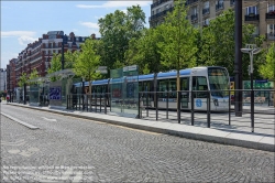 Viennaslide-05393703 Paris, Straßenbahnlinie T3b, Haltestelle Porte de Champerret // Paris, Tramway Line T3b, Porte de Champerret Tramstop