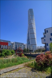 Viennaslide-06192159 Malmö, Stadtentwicklungsgebiet Västra Hamnen, Turning Tower von Santiago Calatrava // Malmö, Västra Hamnen Development Area, Turning Tower by Santiago Calatrava