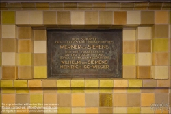 Viennaslide-06392037 Berlin, U-Bahn Nollendorfplatz, Gedenktafel Werner von Siemens // Berlin, Underground, Subway Nollendorfplatz, Memorial Plate Werner von Siemens