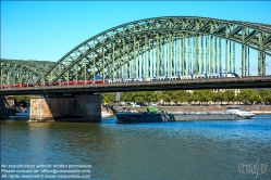 Viennaslide-06451806 Köln, Hohenzollernbrücke über den Rhein