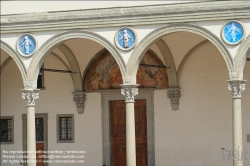 Viennaslide-06641074 Florenz, Piazza della Santissima Annunziata, Istituto degli Innocenti // Florence, Piazza della Santissima Annunziata, Istituto degli Innocenti