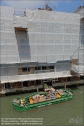 Viennaslide-06820161 Venedig, Baustelle, Lastkahn // Venice, Construction Site, Barge