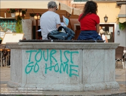 Viennaslide-06897035 Venedig, Overtourism, 'Tourist Go Home' // Venice, Overtourism, 'Tourist Go Home'