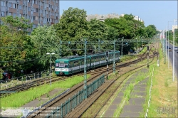 Viennaslide-07360306 Budapest, Vorortbahn BHEV 8 Örs vezer tere // Budapest, Local Train BHEV 8 Örs vezer tere