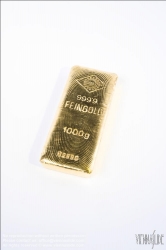 Viennaslide-79070137 Ein Ögussa-Goldbarren - Gold Bar